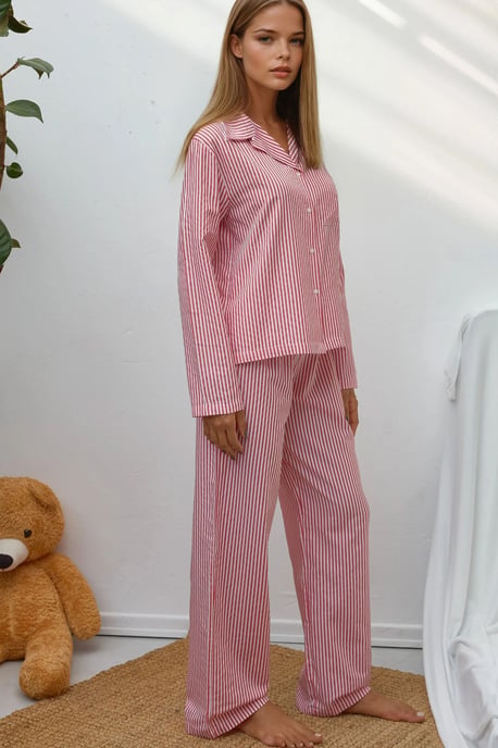 Gestreept Katoenen Pyjama Set - Image 6