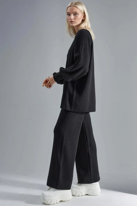 Losse Pasvorm Sweater & Broek Gebreide Set - Image 4