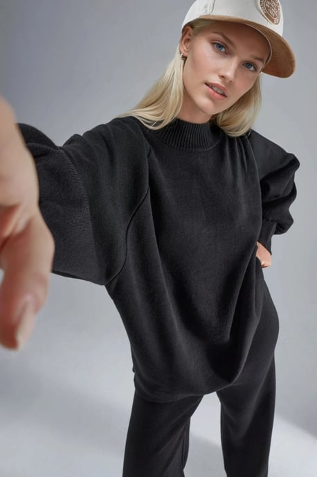 Losse Pasvorm Sweater & Broek Gebreide Set - Image 6