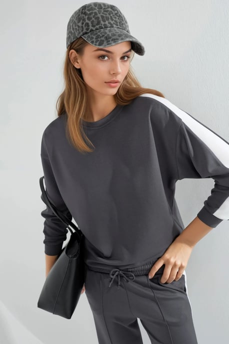 Modal Touch Regular Fit Sweater & Broek Set - Image 5