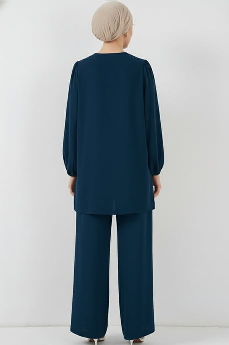 Tunic & Wijde Pantalon Twee-Delige Set - Image 3