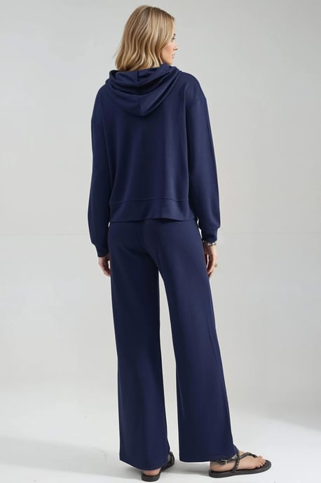 Modal Touch Hooded High Waist Wide Leg Two-Piece Set - Image 2