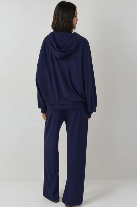 Hooded Oversized High Waist Two-Piece Coord Set - Image 3