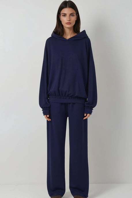 Hooded Oversized High Waist Two-Piece Coord Set - Image 6