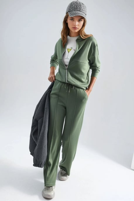 Modal Touch Ziphoodie & Ribbade Byxor Set - Image 5