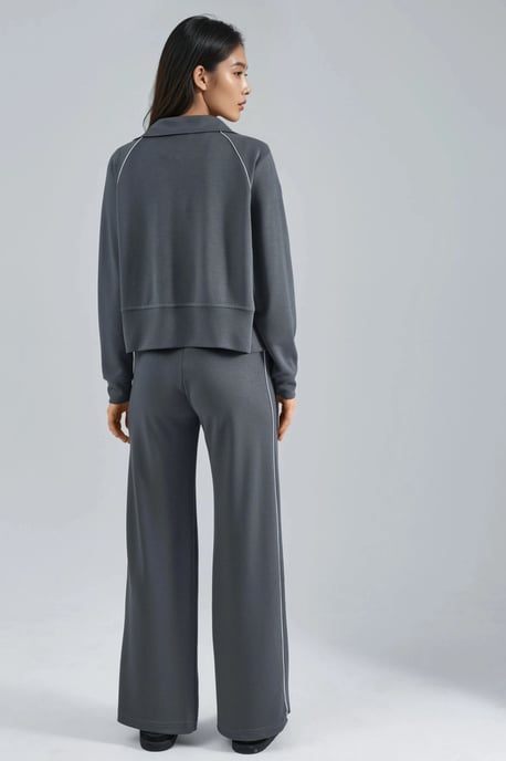 Modal Touch Zip Hoodie och Byxa Tvådelat Set - Image 5