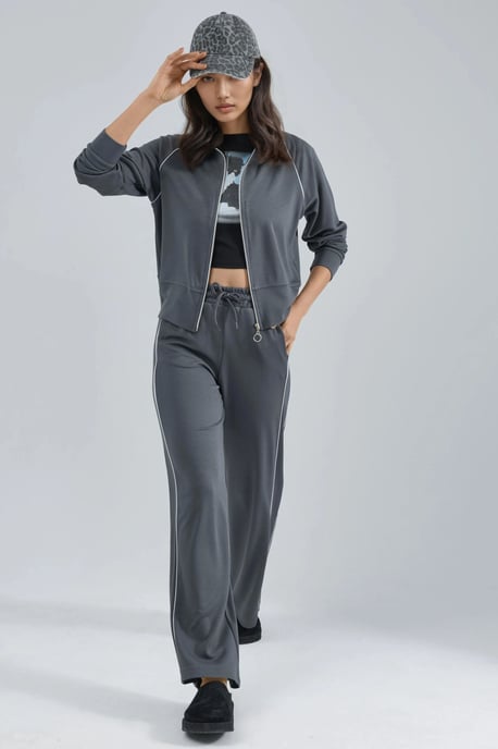 Modal Touch Zip Hoodie och Byxa Tvådelat Set - Image 6
