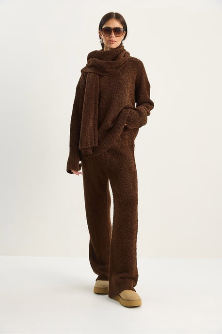 Oversize Ribbed Knit Two-Piece Set - Image 3