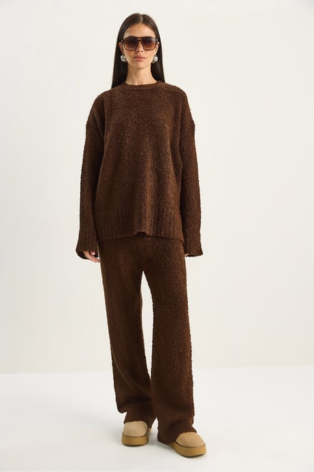 Oversize Ribbed Knit Two-Piece Set - Image 6