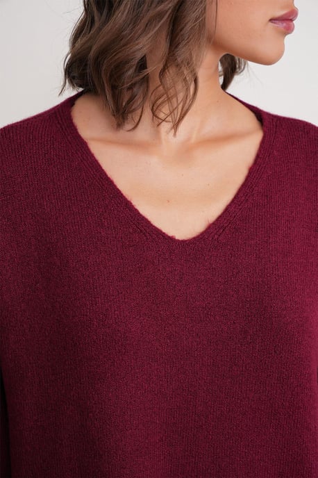 V-neck Knitwear Sweater & Skirt Co-ord Set - Image 6