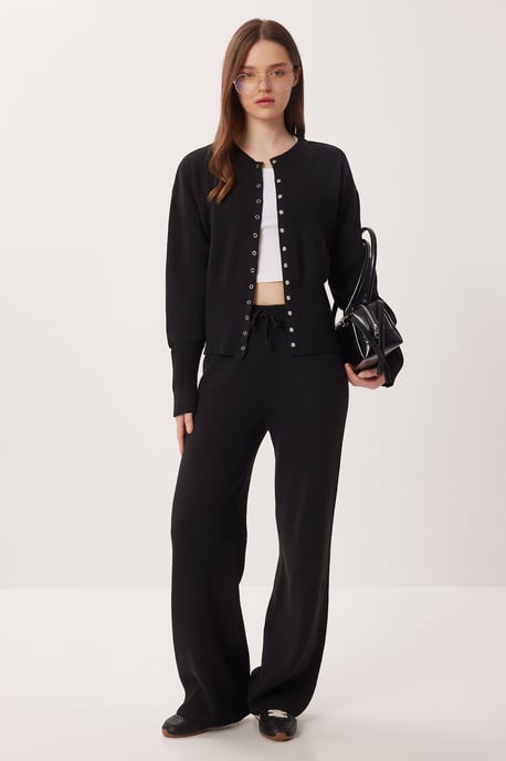 Geribde Brei Co-Ord Set met Knopsluiting - Image 3