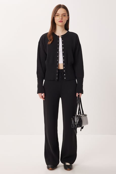 Geribde Brei Co-Ord Set met Knopsluiting - Image 4