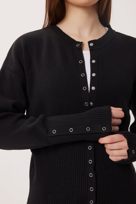 Geribde Brei Co-Ord Set met Knopsluiting - Image 5