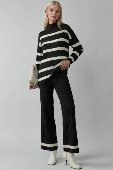 Gestreepte Trui & Broek Breisels Co-ord Set - Image 1