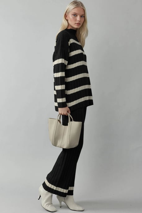 Gestreepte Trui & Broek Breisels Co-ord Set - Image 2