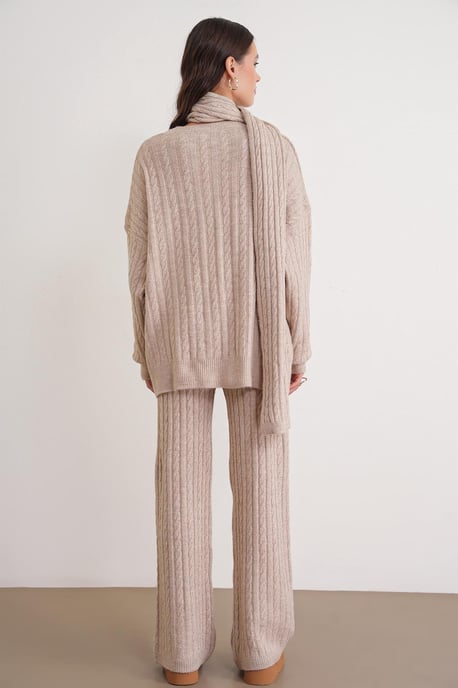 Overmaatse Haarvlecht Patroon Breisels Co-Ord Set - Image 6