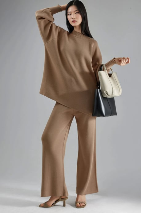 Losse Fit Trui en Broek Gebreide Co-ord Set - Image 2