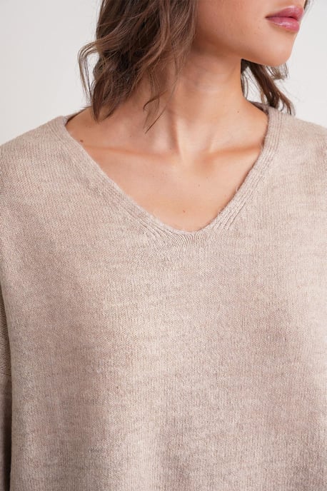 V-neck Knitwear Sweater & Skirt Co-ord Set - Image 6