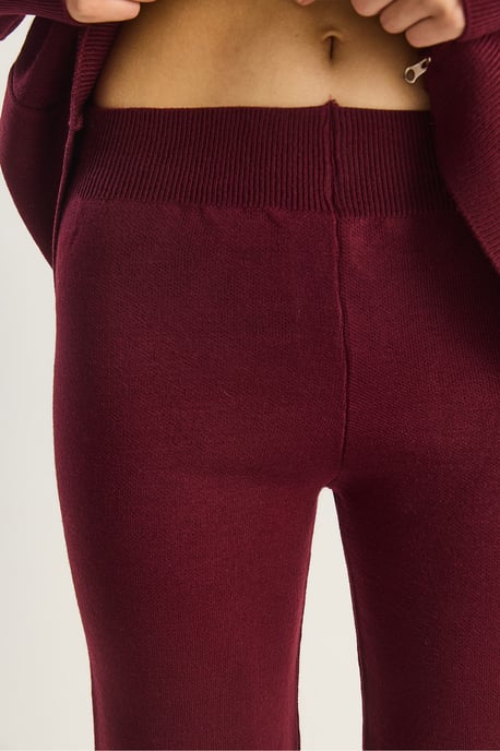 Hög midja dragkedja krage cardigan och byxset - Image 6