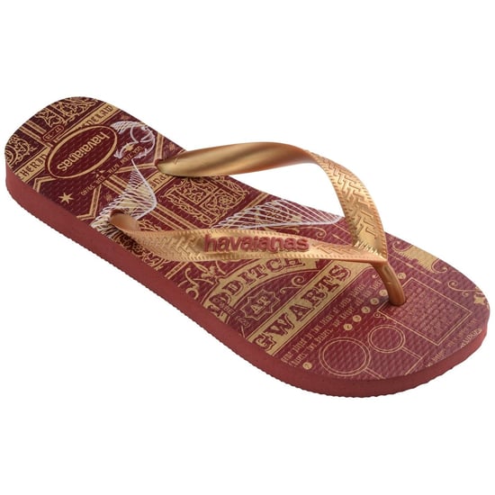 Men's Havaianas Hogwarts Graphic Print Thong Toe Flip Flops in Mahogany - Image 3