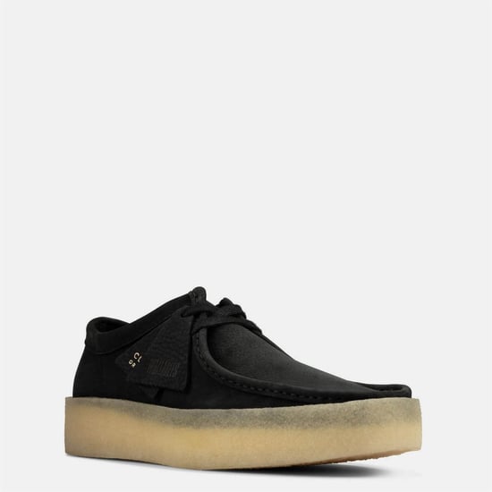 Men's Clarks Originals Wallabee Cup Boat Shoes in Black - Image 2