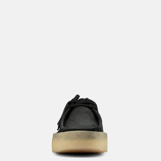 Men's Clarks Originals Wallabee Cup Boat Shoes in Black - Image 3