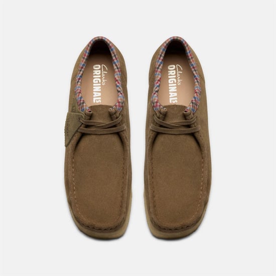Men's Clarks Originals Wallabee Boat Shoes in Brown - Image 6