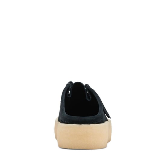 Men's Clarks Originals Wallabee Cup Suede Boat Shoes in Black - Image 3