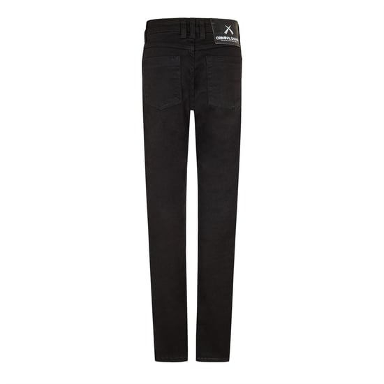 Men's Criminal Damage Sos Ripper Skinny Jean in Black - Image 2