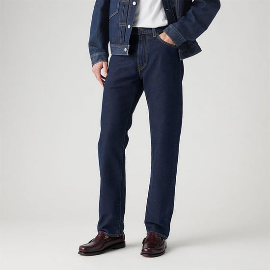 Men's Levis 505 Deepest Blue Straight Leg Jeans in Blue - Image 2