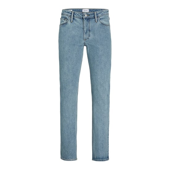 Men's Jack and Jones Clark Evan 495 Jeans in Blue Denim - Image 1