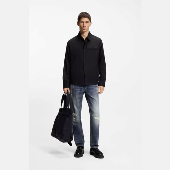 Men's Hugo 634 10276858 02 Straight Leg Jeans Mens in Blue - Image 3
