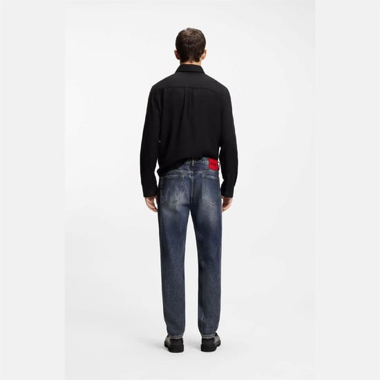 Men's Hugo 634 10276858 02 Straight Leg Jeans Mens in Blue - Image 4