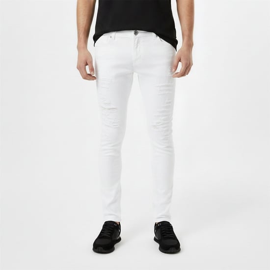 Men's Criminal Damage Camden Jean in White - Image 3