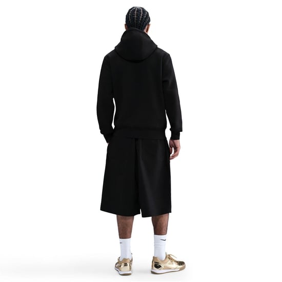Men's Nike Bold Logo Hooded Neck Long Sleeve Sweatshirt in Black/Gold - Image 4