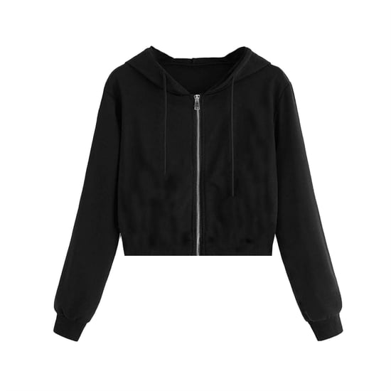 Women's Miso Cropped Hoodie in Black - Image 1