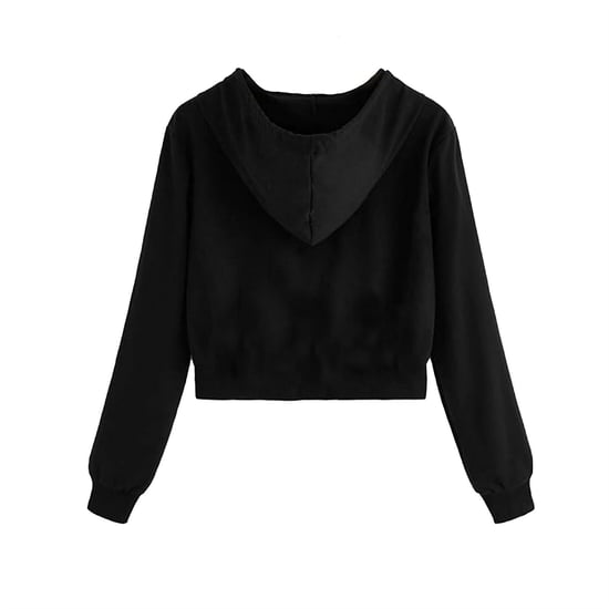 Women's Miso Cropped Hoodie in Black - Image 2