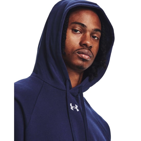 Men's Under Armour Fleece Hoodie in Midnight Navy - Image 5