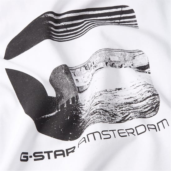 Men's G Star T-Shirt in White - Image 3