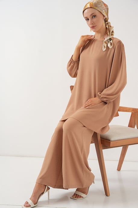 Tunic & Wijde Pantalon Twee-Delige Set - Image 3