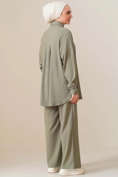 Oversized Skjorta & Byxor Tvådelat Set - Image 5