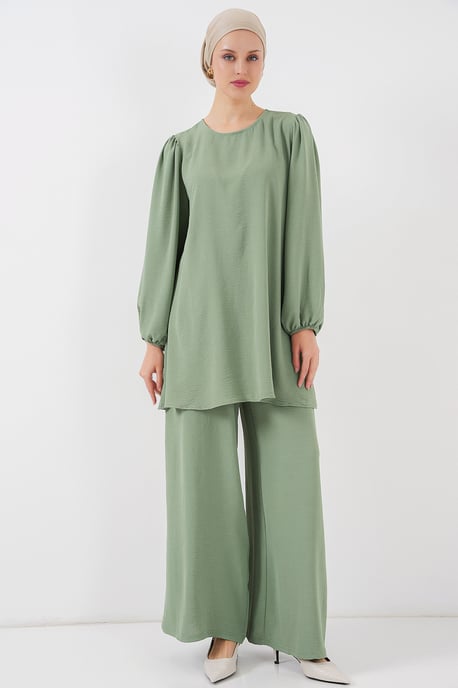 Tuniek & Wijde Broek Twee-Delige Coördinatie Set - Image 4
