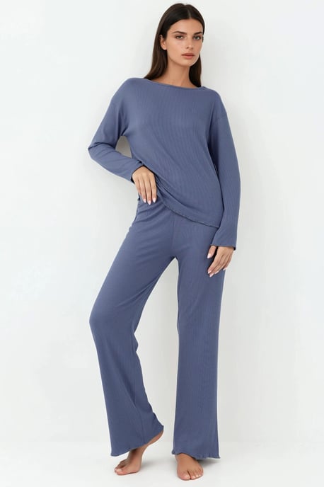 Högmidjad långärmad pyjamasset - Image 2