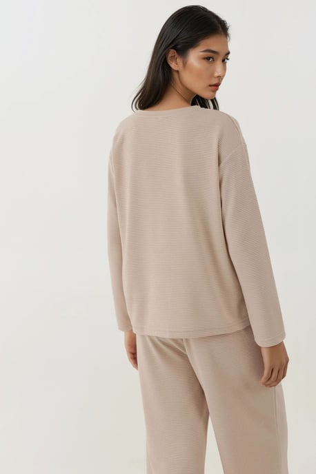 Zachte Touch Textured Relax Fit Pyjama Set - Image 4