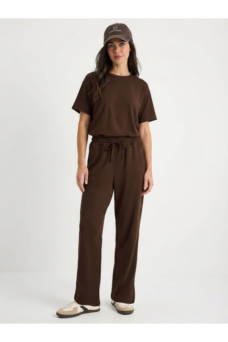 Ronde Hals T-Shirt en Broek Twee-Delige Set - Image 3