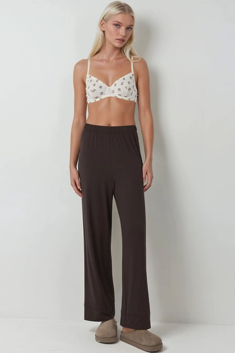Knäppbar långärmad pyjamasset med skjortkrage - Image 6