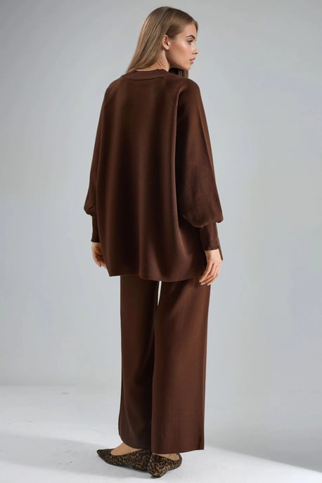 Losse Pastrui & Broek Gebreide Set - Image 3