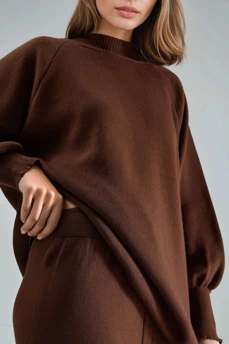 Losse Pastrui & Broek Gebreide Set - Image 6