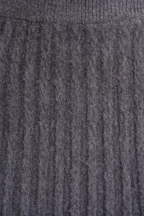 Texturerad Oversized Tröja & Kjol Stickad Set - Image 6