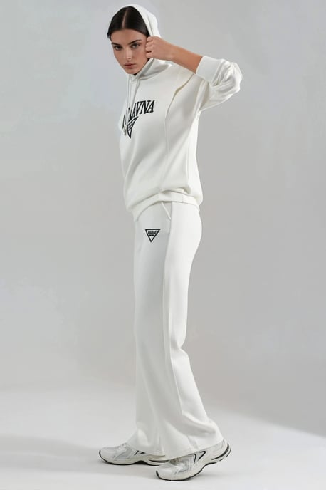 Modal Touch Geborduurd Hoodie Twee-Delige Set - Image 3